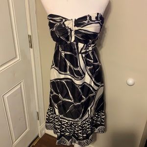 Black and White cocktail dress